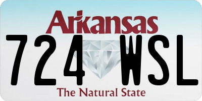 AR license plate 724WSL
