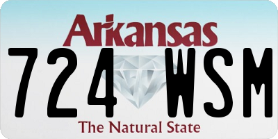 AR license plate 724WSM