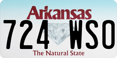 AR license plate 724WSO
