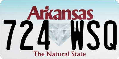 AR license plate 724WSQ