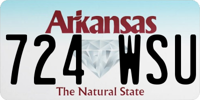 AR license plate 724WSU