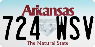 AR license plate 724WSV