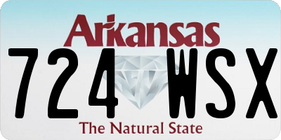 AR license plate 724WSX
