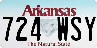AR license plate 724WSY