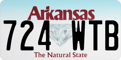 AR license plate 724WTB