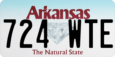 AR license plate 724WTE