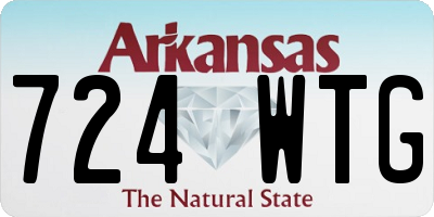 AR license plate 724WTG