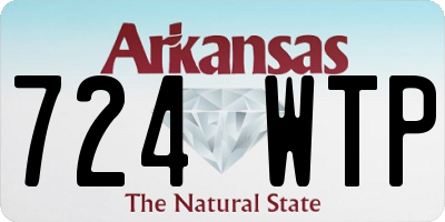 AR license plate 724WTP
