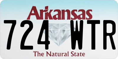 AR license plate 724WTR
