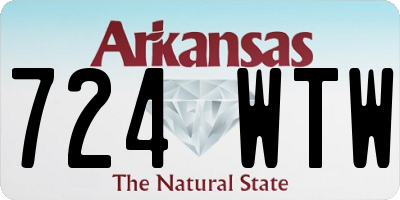 AR license plate 724WTW