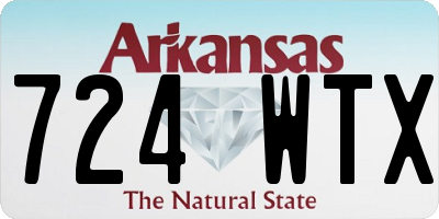 AR license plate 724WTX