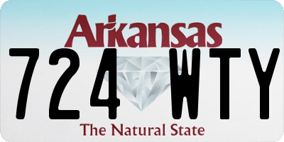 AR license plate 724WTY