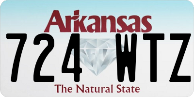 AR license plate 724WTZ