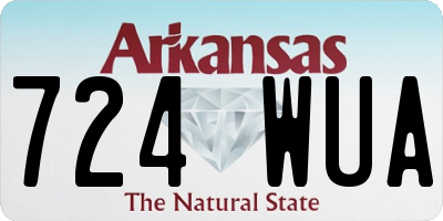 AR license plate 724WUA
