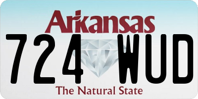AR license plate 724WUD
