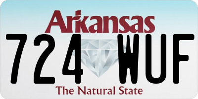AR license plate 724WUF
