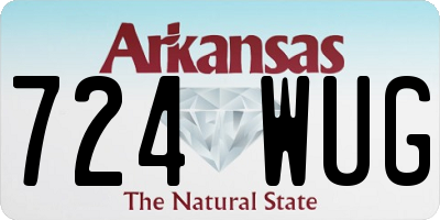 AR license plate 724WUG