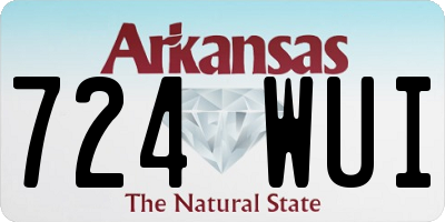 AR license plate 724WUI
