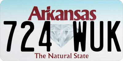 AR license plate 724WUK