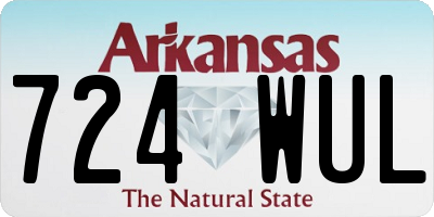 AR license plate 724WUL