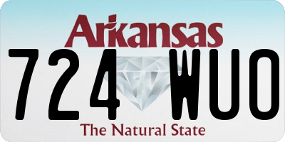 AR license plate 724WUO