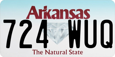AR license plate 724WUQ