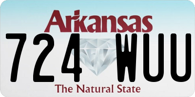 AR license plate 724WUU