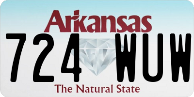 AR license plate 724WUW