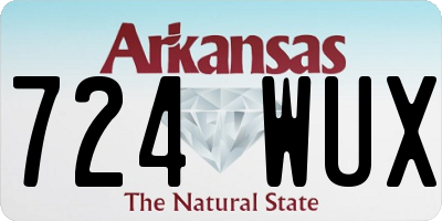 AR license plate 724WUX