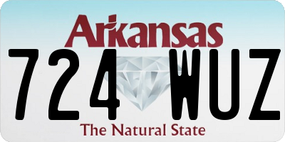 AR license plate 724WUZ