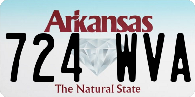 AR license plate 724WVA