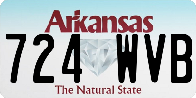 AR license plate 724WVB