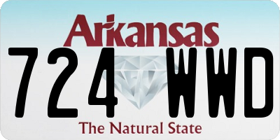 AR license plate 724WWD