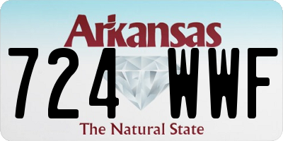 AR license plate 724WWF