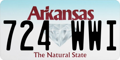 AR license plate 724WWI