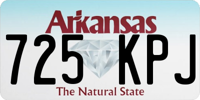 AR license plate 725KPJ