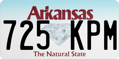 AR license plate 725KPM