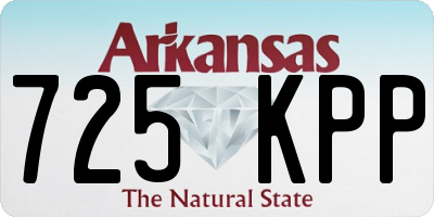 AR license plate 725KPP