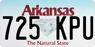 AR license plate 725KPU