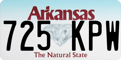 AR license plate 725KPW