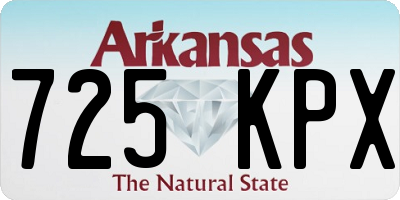 AR license plate 725KPX