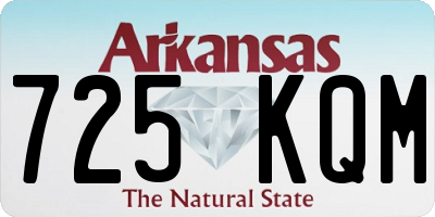 AR license plate 725KQM