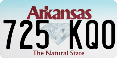 AR license plate 725KQO