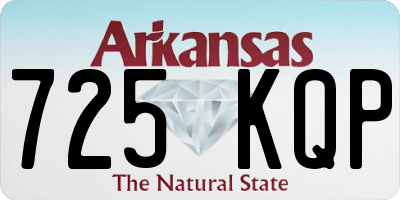 AR license plate 725KQP