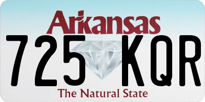 AR license plate 725KQR