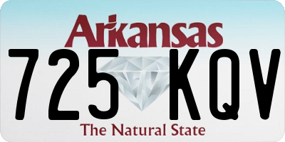 AR license plate 725KQV