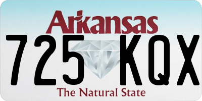 AR license plate 725KQX