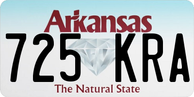 AR license plate 725KRA