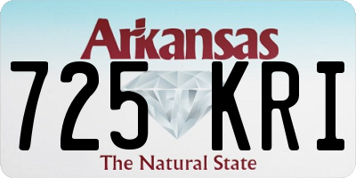 AR license plate 725KRI