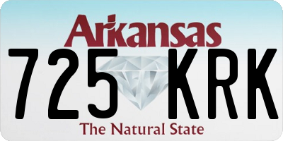 AR license plate 725KRK